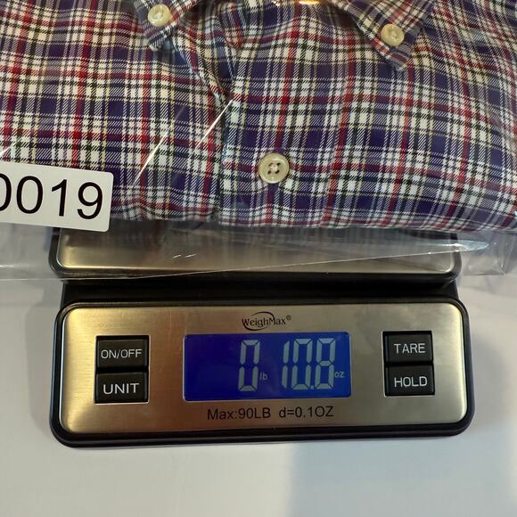 Ralph Lauren Blake Plaid Button Down Shirt XL Red Blue Cotton Classic Fit - Picture 8 of 8